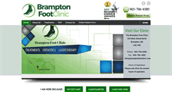 Desktop Screenshot of bramptonfootclinic.com